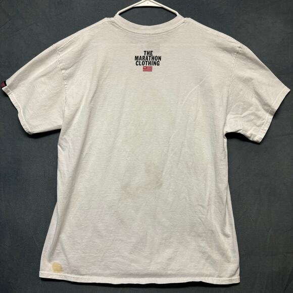 Puma The Marathon Clothing Shirt Hustle Rap Graphic Logo Athletic Men Large - Picture 2 of 9